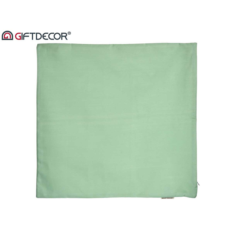 CAPA ALMOFADA COM FECHO 60X60CM VERDE 