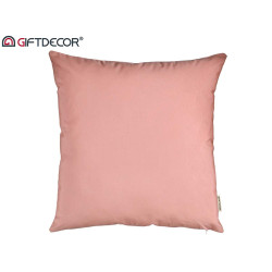 60X60CM PILLOW CASE WITH ZIP PINK  