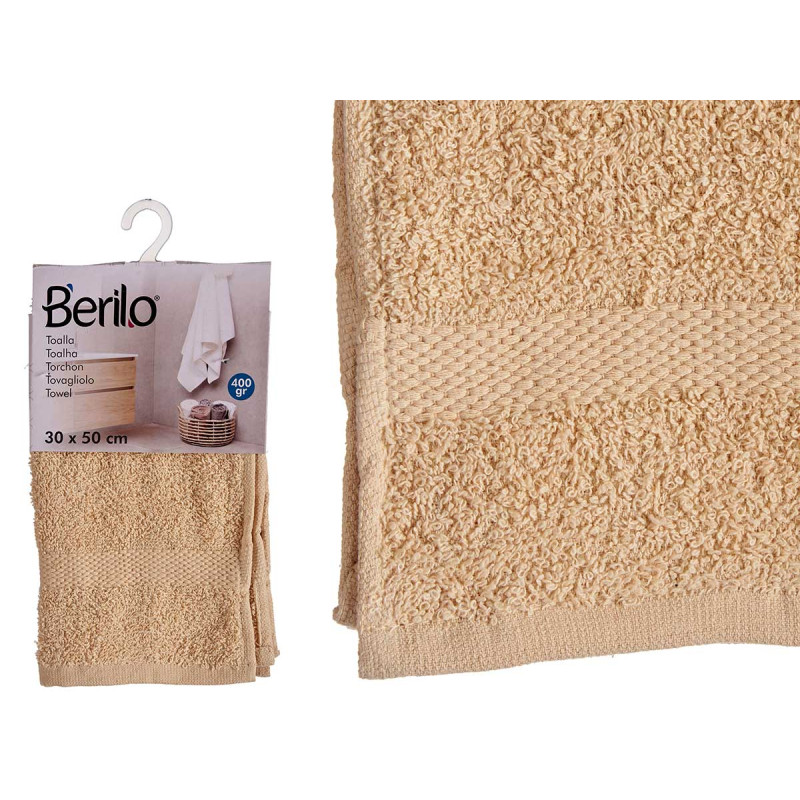 TOALHA LISA 30X50 COR CREME 