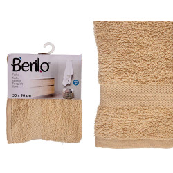 50X90 CREAM PLAIN TOWEL 