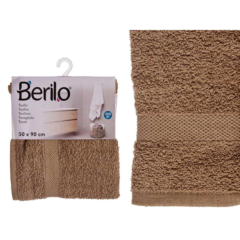 50X90 CAMEL COLOUR PLAIN TOWEL 