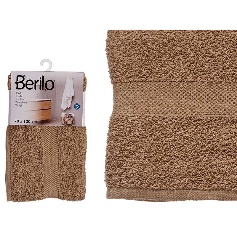 TOALHA LISA 70X130 COR CAMEL  