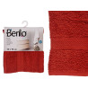 SERVIETTE DE BAIN LISSE 50X90 COULEUR TUILE 