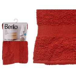 70X130 BRICK COLOUR PLAIN TOWEL 