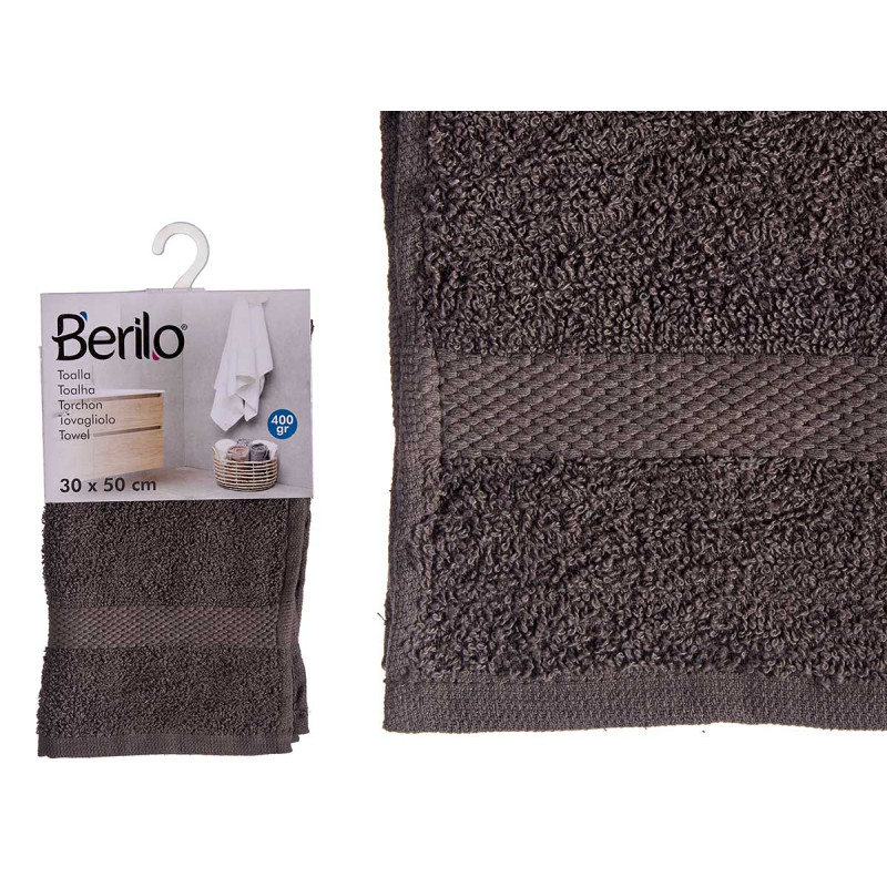 30X50 GREY PLAIN TOWEL 