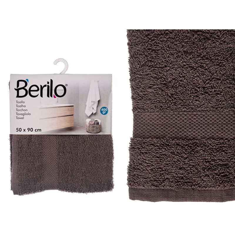 50X90 GREY PLAIN TOWEL