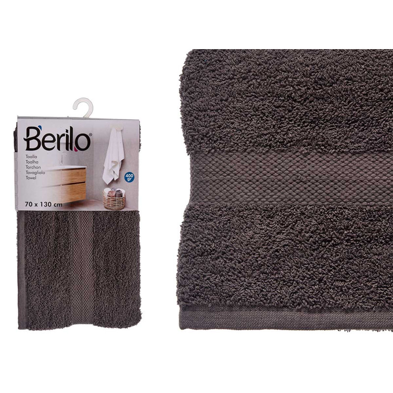 ASCIUGAMANO LISCIO 70X130 COLORE GRIGIO