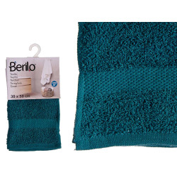 ASCIUGAMANO LISCIO 30X50 BLU PETROLIO