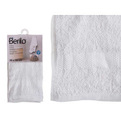 ASCIUGAMANO LISCIO 30X50 COLORE BIANCO