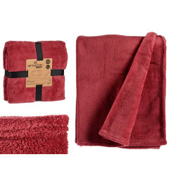 COUVERTURE CORAIL 150X200CM ROSE FORT 