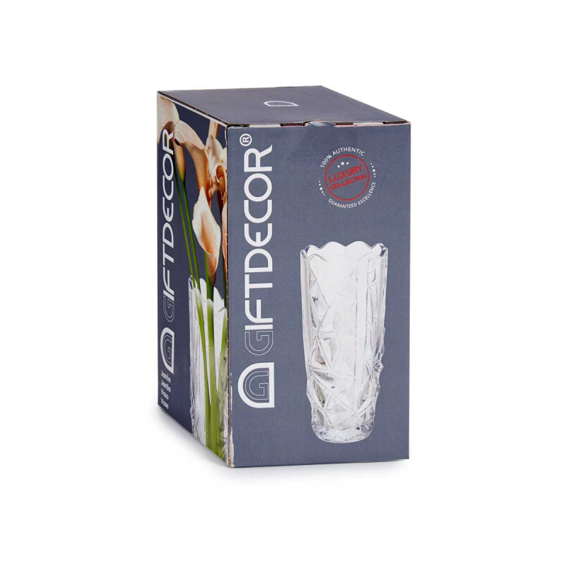 VASE DE FLEURS DIAMANT 19,5CM
