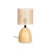 LAMPADA DA TAVOLO EFFETTO LEGNO OVALE