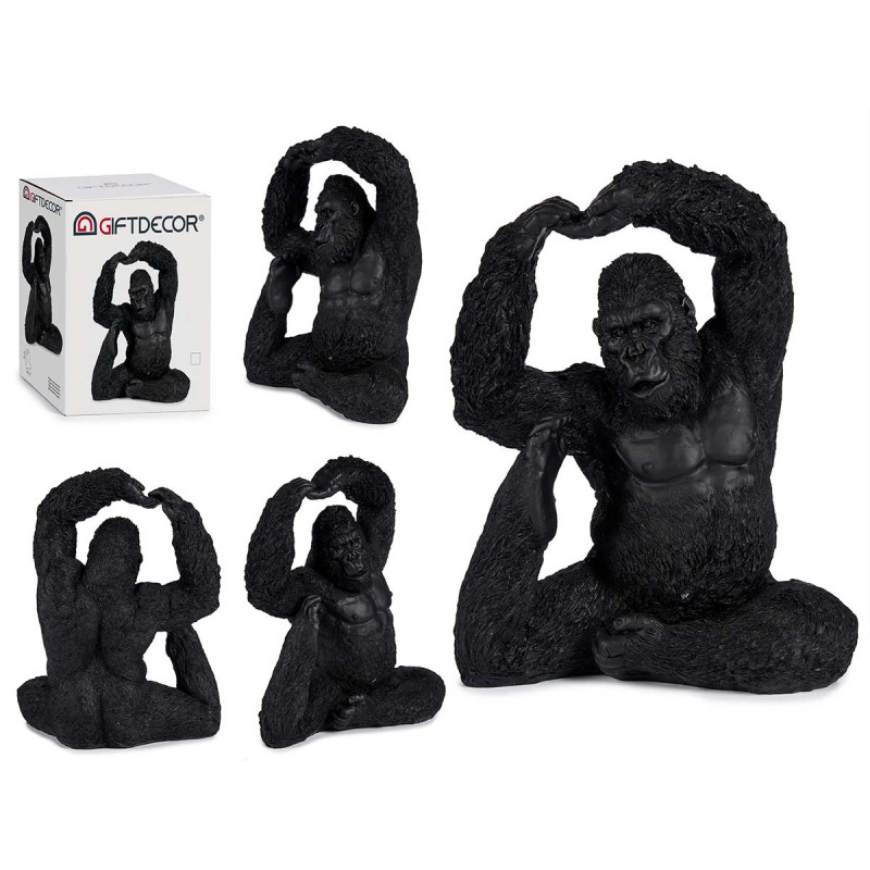 GORILLA YOGA PIEDE VERSO L'ALTO NERO