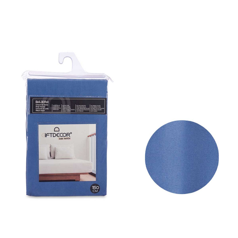 150CM FITTED SHEET BLUE COLOUR