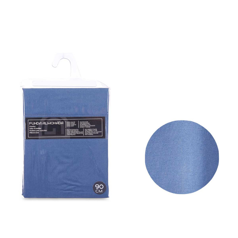 FUNDA ALMOHADA 90CM COLOR AZUL