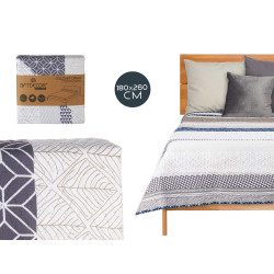 COLCHA CAMA 180X260 HEXAGONOS REVERSÍVEL