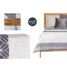 COLCHA CAMA REVERSIBLE 180X260 HEXAGONOS