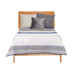 COLCHA CAMA 240X260 HEXAGONOS REVERSÍVEL