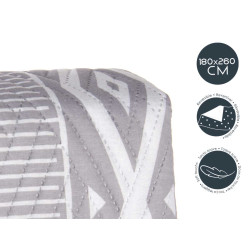 COLCHA CAMA 180X260 ETNICO REVERSÍVEL