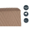 COLCHA CAMA REVERSIBLE 240X260 NATURAL VERDE MAR