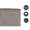 COLCHA CAMA 180X260 CINZENTO ESCURO E AZUL REVERSÍ