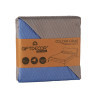 COLCHA CAMA 240X260 CINZENTO ESCURO E AZUL REVERSÍ