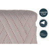 COLCHA CAMA 240X260 CINZENTO CLARO E ROSA