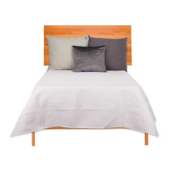 COLCHA CAMA REVERSIBLE 240X260 BLANCO