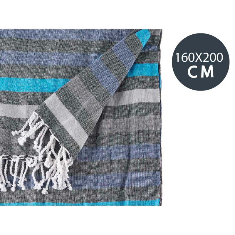 160X200CM BLUE STRIPE MULTI-PURPOSE 