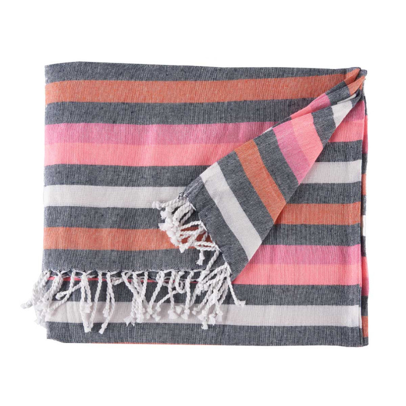 MULTIFONCTIONS 160X200 RAYURE ROSE