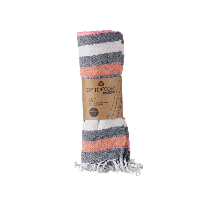 160X200CM PINK STRIPE MULTI-PURPOSE 