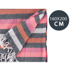 160X200CM PINK STRIPE MULTI-PURPOSE 