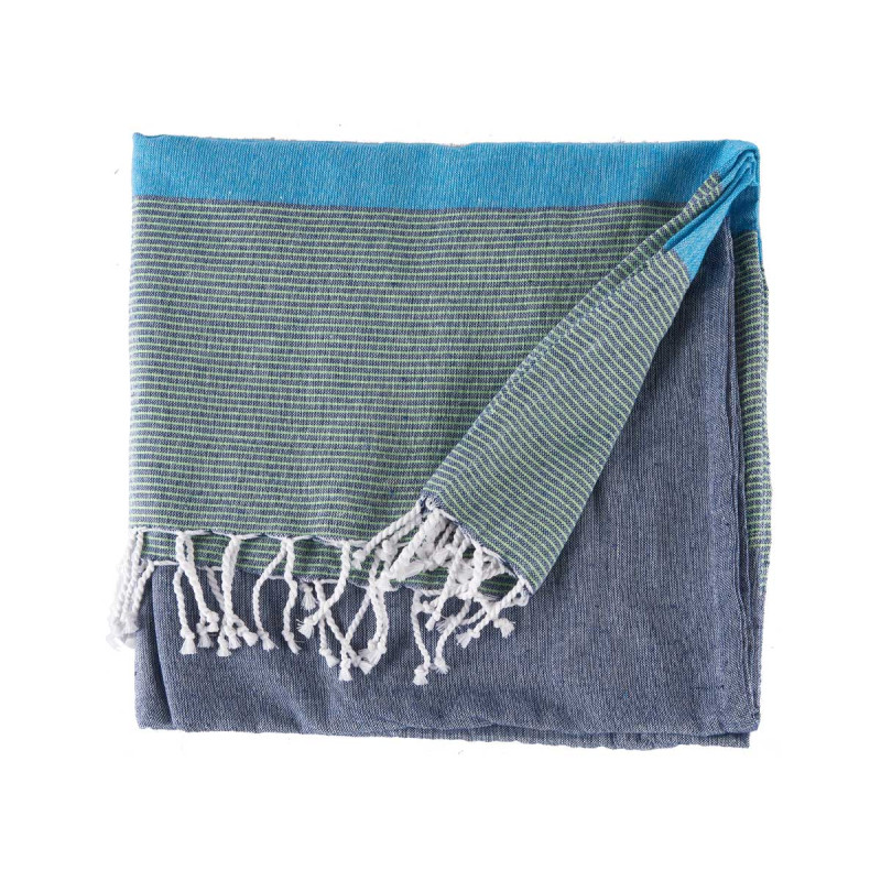 MULTIUSO 160X200CM MULTI RIGHE BLU