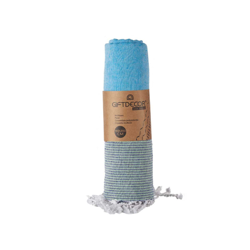MULTIUSO 160X200CM MULTI RIGHE BLU