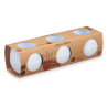 SET 3 POTS RÉSERVOIR D'EAU 6 CM BLANC