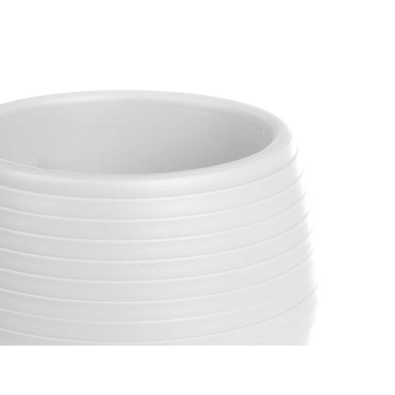 SET 3 VASI RISERVA D'ACQUA 6 CM BIANCO