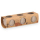 SET 3 POTS RÉSERVOIR D'EAU 6 CM TAUPE