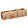 SET 3 MACETAS RESERVA AGUA 6 CM TAUPE