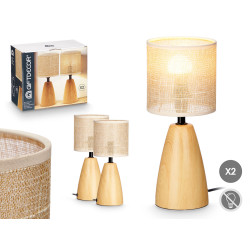 SET 2 LAMPADE DA TAVOLO OVALE ALTA 