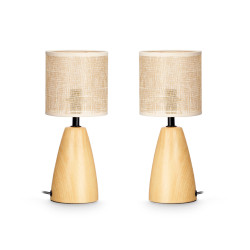 SET 2 LAMPES DE TABLE OVALES HAUTES