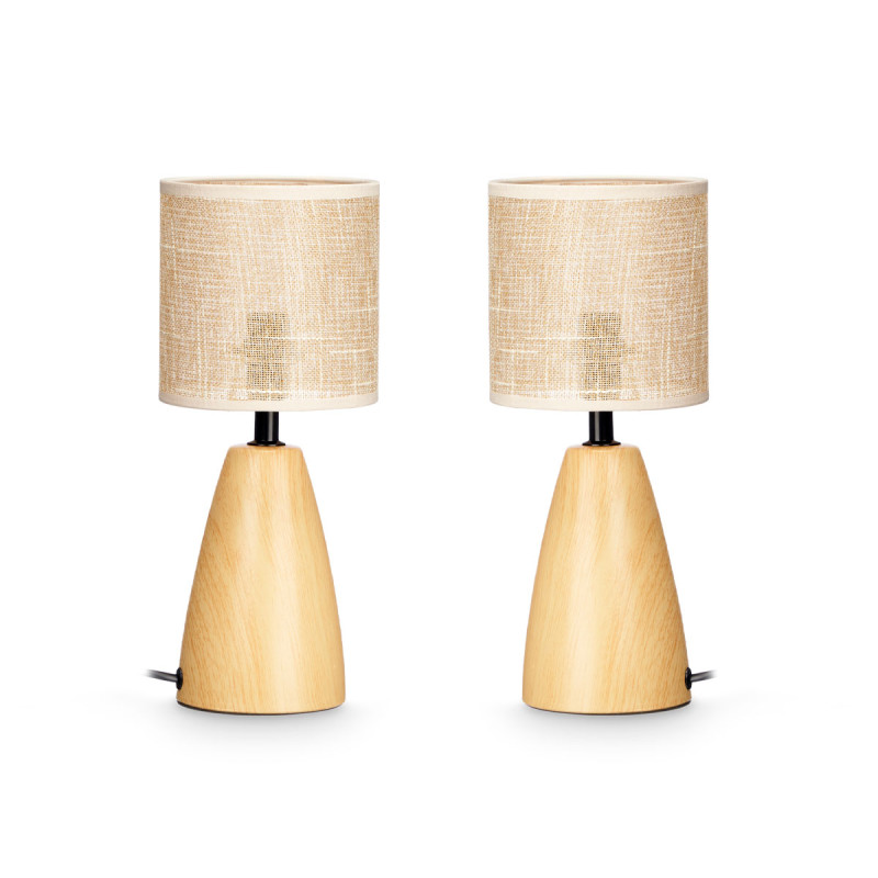 SET 2 LAMPES DE TABLE OVALES HAUTES