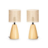 SET 2 LAMPES DE TABLE OVALES HAUTES