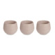 SET 3 MACETAS RESERVA AGUA 13 CM TAUPE