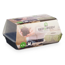 PLASTIC GREENHOUSE WITH 4,1L WITH VENTILATION