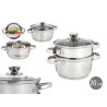 PANELA DE PRESSAO 2 PÇS TAMPA VIDRO 20 CM