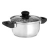 CASSERUOLA A INDUZIONE 18 CM COPERCHIO IN VETRO