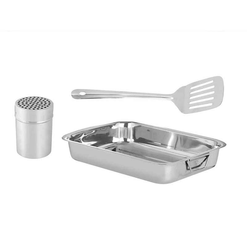 SET 3 PCS OVEN TRAY 36X26CM SHOVEL TIN