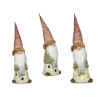 LUTIN RESINE ETOILE BONNET TOILE ROSE LUMIERE 