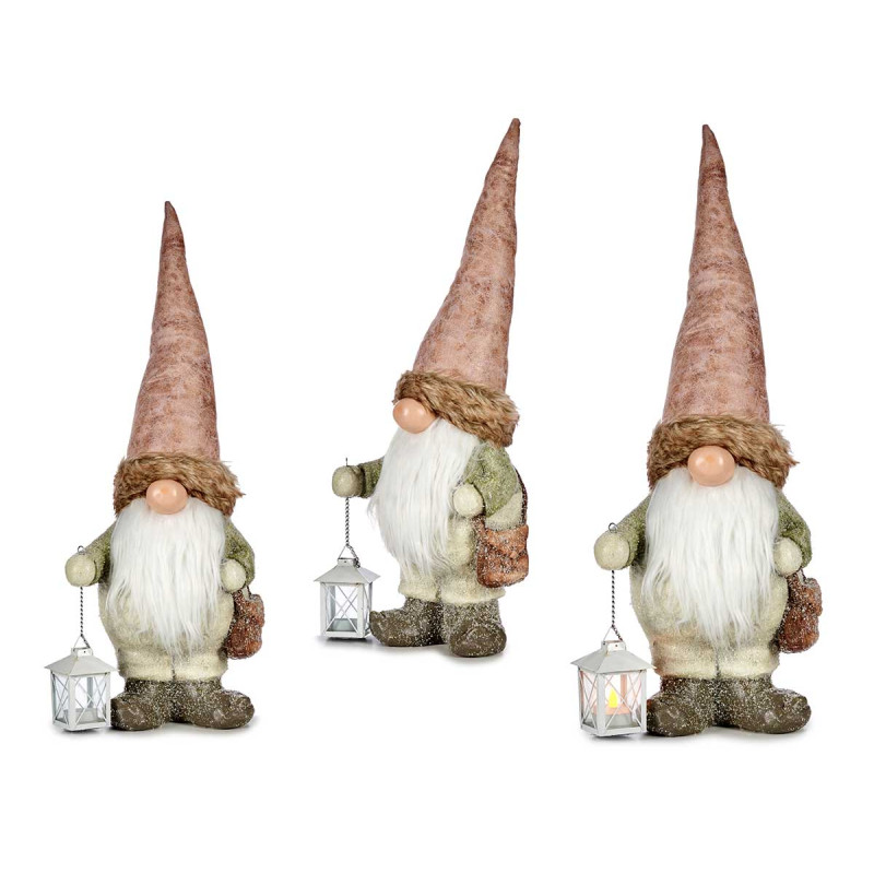 DUENDE RESINA GORRO TECIDO ROSA 