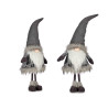 DUENDE CINZA COM GORRO DE LÃ 90CM 